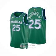 Camiseta Dallas Mavericks Washington JR NO 25 Classic 2025-26 Verde