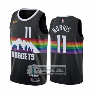 Camiseta Denver Nuggets Monte Morris Ciudad Negro