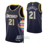 Camiseta Denver Nuggets Petr Cornelie NO 21 Ciudad 2021-22 Azul