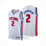 Camiseta Detroit Pistons Cade Cunningham NO 2 Association 2024-25 Blanco