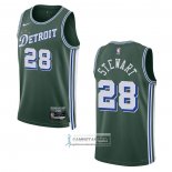 Camiseta Detroit Pistons Isaiah Stewart NO 28 Ciudad 2022-23 Verde