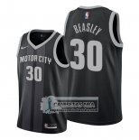 Camiseta Detroit Pistons Michael Beasley Ciudad 2019-20 Negro