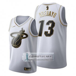 Camiseta Golden Edition Miami Heat Bam Adebayo Blanco