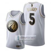 Camiseta Golden Edition Minnesota Timberwolves Malik Beasley 2019-20 Blanco