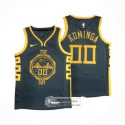 Camiseta Golden State Warriors Jonathan Kuminga NO 00 Ciudad 2018-19 Azul