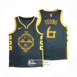 Camiseta Golden State Warriors Nick Young NO 6 Ciudad 2018-19 Azul
