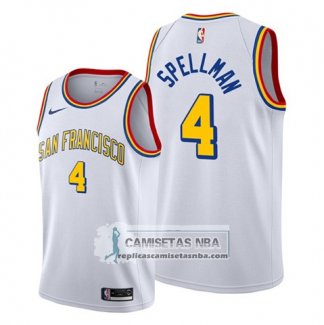 Camiseta Golden State Warriors Omari Spellman Classic Edition Blanco