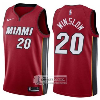 Camiseta Heat Justise Winslow Statement 2017-18 Rojo