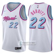 Camiseta Heat Luke Babbitt Ciudad 2017-18 Blanco