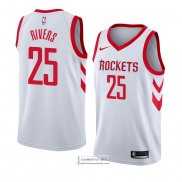 Camiseta Houston Rockets Austin Rivers Association 2018 Blanco