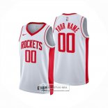 Camiseta Houston Rockets Personalizada Association 2024-25 Blanco