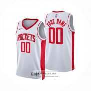 Camiseta Houston Rockets Personalizada Association 2024-25 Blanco