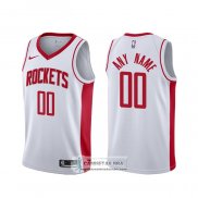 Camiseta Houston Rockets Personalizada Association Blanco