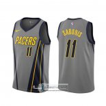 Camiseta Indiana Pacers Domantas Sabonis Ciudad Gris