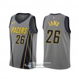 Camiseta Indiana Pacers Jeremy Lamb Ciudad 2019-20 Gris