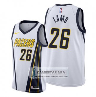 Camiseta Indiana Pacers Jeremy Lamb Earned Blanco