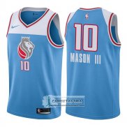 Camiseta Kings Frank Mason Iii Ciudad 2017-18 Azul