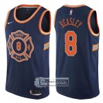 Camiseta Knicks Michael Beasley Ciudad 2017-18 Azul