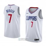 Camiseta Los Angeles Clippers Sam Dekker Association 2018 Blanco