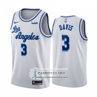Camiseta Los Angeles Lakers Anthony Davis Classic 2019-20 Blanco