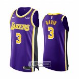 Camiseta Los Angeles Lakers Anthony Davis NO 3 Statement Autentico Violeta