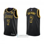Camiseta Los Angeles Lakers Carmelo Anthony NO 7 Mamba 2021-22 Negro
