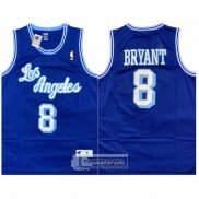 Camiseta Los Angeles Lakers Kobe Bryant NO 8 Mitchell & Ness Champion Violeta