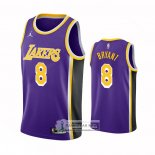 Camiseta Los Angeles Lakers Kobe Bryant NO 8 Statement 2021-22 Violeta