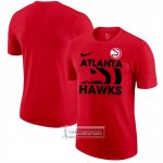 Camiseta Manga Corta Atlanta Hawks Rojo1