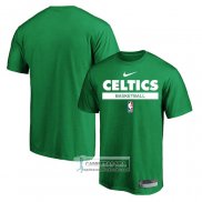 Camiseta Manga Corta Boston Celtics Practice Performance 2022-23 Verde