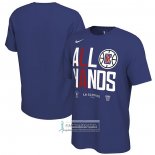 Camiseta Manga Corta Los Angeles Clippers 2023 NBA Playoffs Mantra Azul