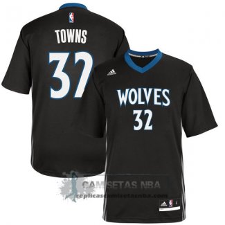 Camiseta Manga Corta Timberwolves Townse Negro