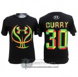 Camiseta Manga Corta Under Curry Negro