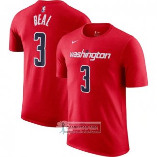 Camiseta Manga Corta Washington Wizards Bradley Beal Icon 2022-23 Rojo