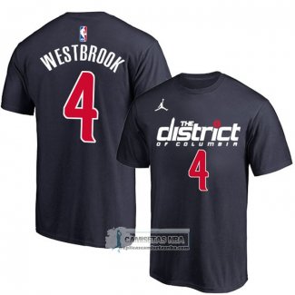 Camiseta Manga Corta Washington Wizards Russell Westbrook Statement Azul