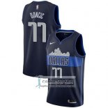 Camiseta Mavericks Luka Doncic Statement 2017-18 Azul