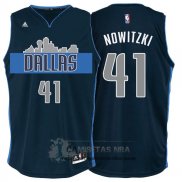 Camiseta Mavericks Nowitzki Azul