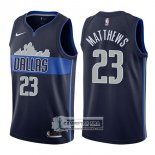 Camiseta Mavericks Wesley Matthews Statement Azul