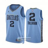 Camiseta Memphis Grizzlies Xavier Tillman NO 2 Statement 2022-23 Azul