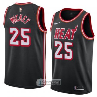 Camiseta Miami Heat Jordan Mickey Classic 2018 Negro