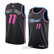 Camiseta Miami Heat Philly Cheese Ciudad 2018-19 Negro