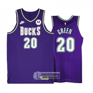 Camiseta Milwaukee Bucks A.C. Green NO 20 Classic 2022-23 Violeta