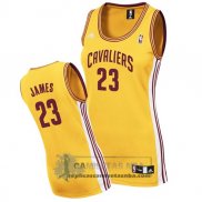 Camiseta Mujer Cavaliers james Amarillo