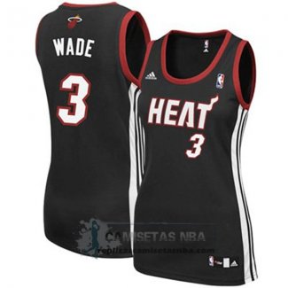 Camiseta Mujer Heats Wade Negro