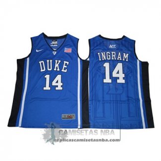 Camiseta NCAA Duke Blue Devils Brandon Ingram Azul