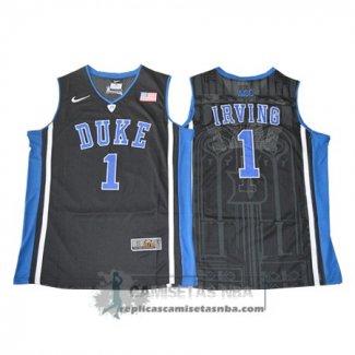 Camiseta NCAA Duke Blue Devils Kyrie Irving Negro