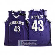 Camiseta NCAA Huskies K.Tyler Violeta