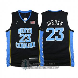 Camiseta NCAA North Carolina Jordan Negro