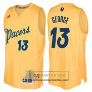 Camiseta NavidadPacers George 2016 Amarillo