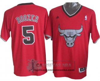 Camiseta Navidad Bulls Boozer 2013 Rojo